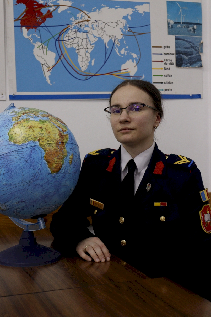 Elev caporal Diana Nicolae s-a calificat la etapa națională a Olimpiadei de Geografie