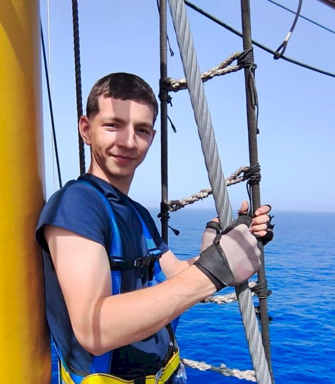 Student caporal Ilie Teodor-Petruț este în anul II în cadrul Facultății de Inginerie Marină